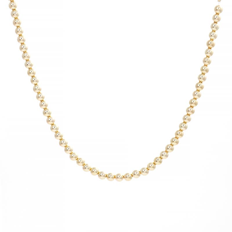 Gold Plated Pearl Beaded Necklace