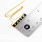 Gold Plated Mini Bar FAITH Necklace