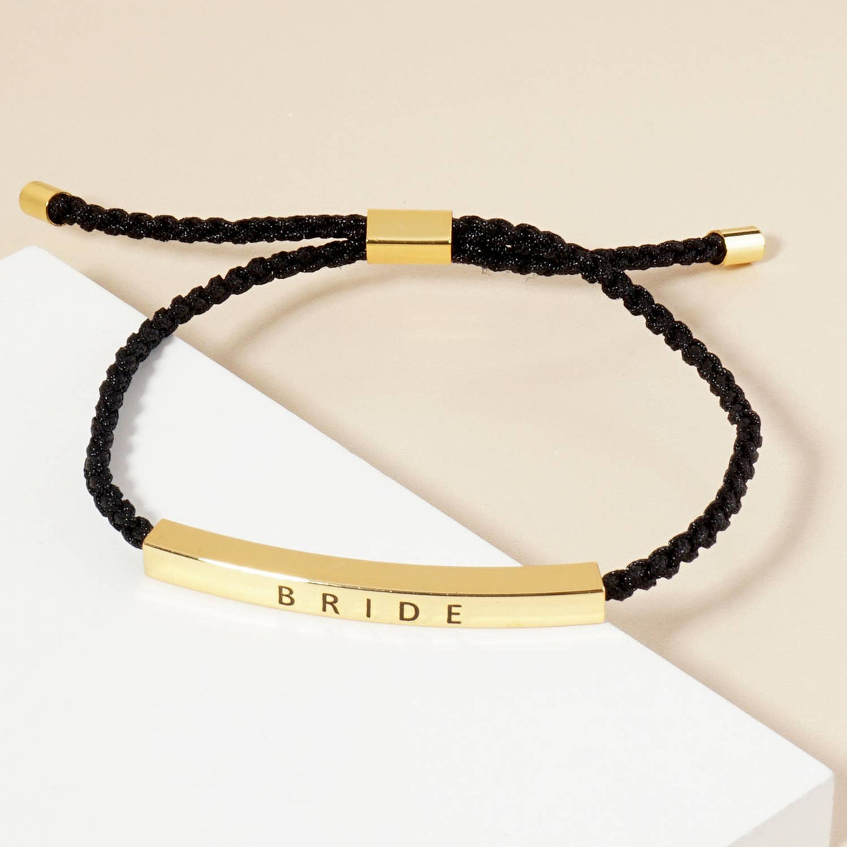 Inspirational Messages "Bride" Tube Bar Bracelet