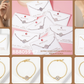 Dainty Gold Dipped Initial Clover Bracelet