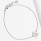 Dainty Pavé Flower Charm Bracelet