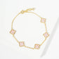 Elegant Clover Charm Chain Bracelet