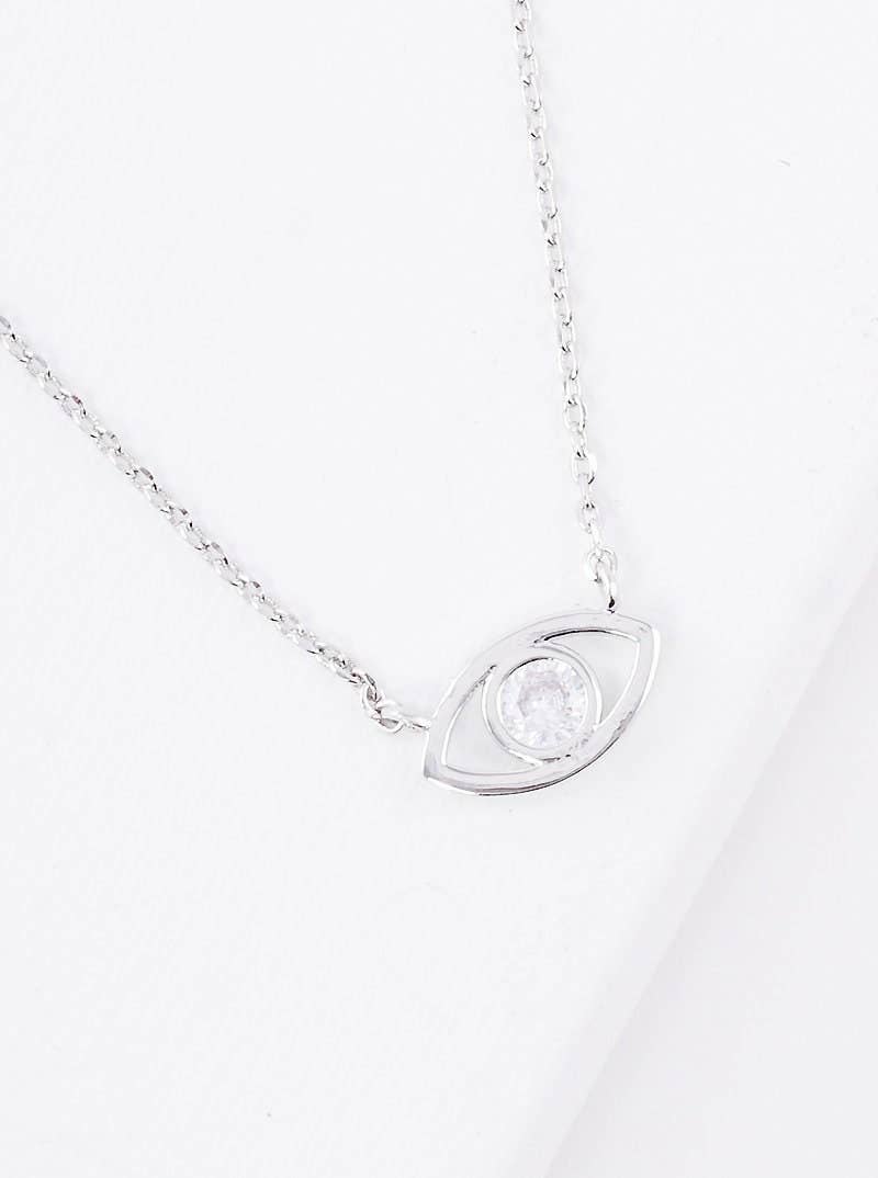 Gold Simple Evil Eye Necklace