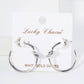 Polished Brass Delicate Knot Accent 25mm Hoop Earrings