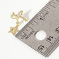 Celestial-Theme Star Drop Bow Post Earrings