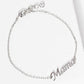 Minimalist Script "Mama" Charm Bracelet