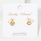 Gold Freshwater Pearl Seashell & Starfish Stud Earrings