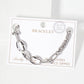Mixed-Link Textured Chain Bracelet