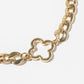 Lucky Clover Open Motif Chunky Link Anklet