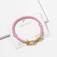 Braided Leather Horseshoe Bracelet