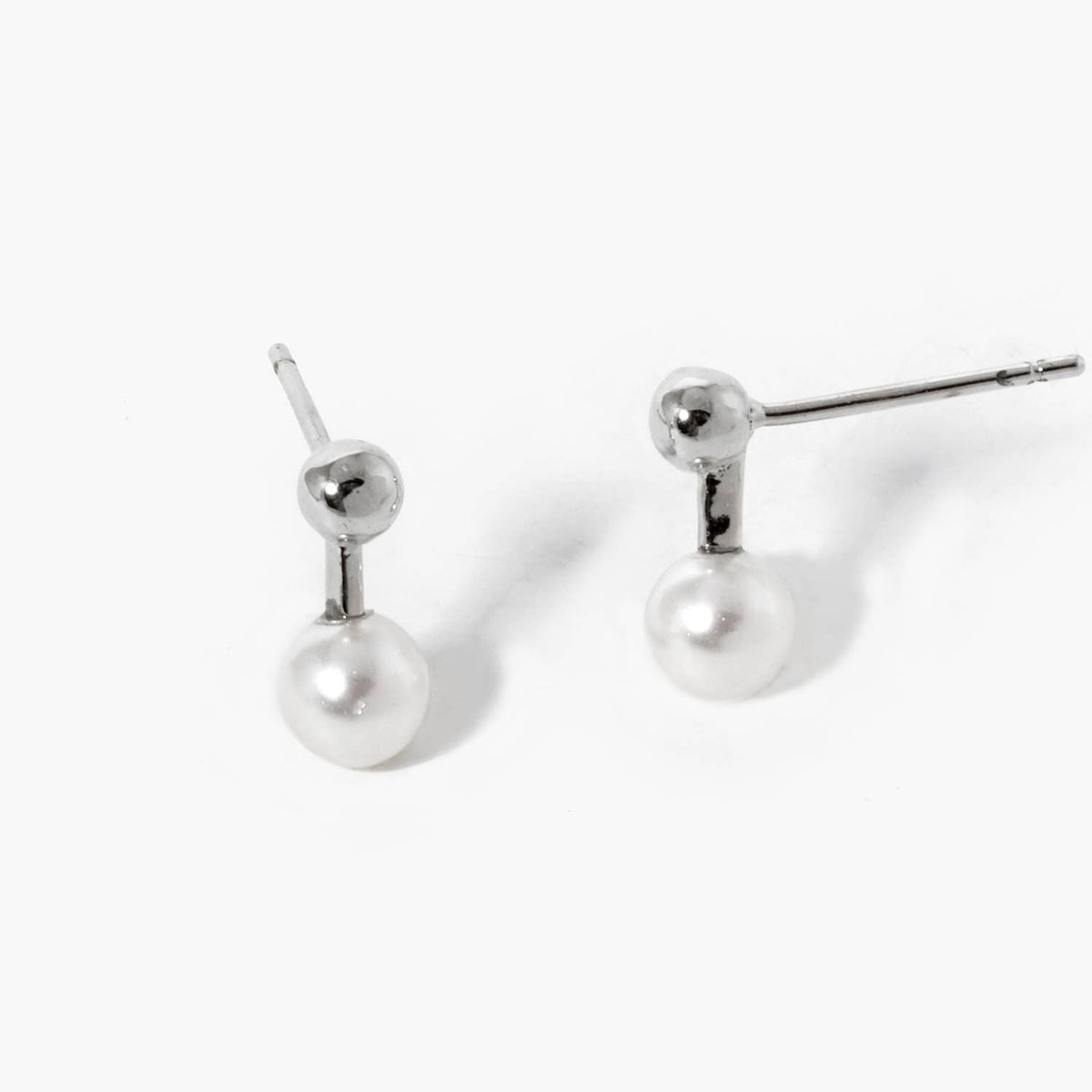 Gold Dipped Freshwater Pearl Stud Earrings