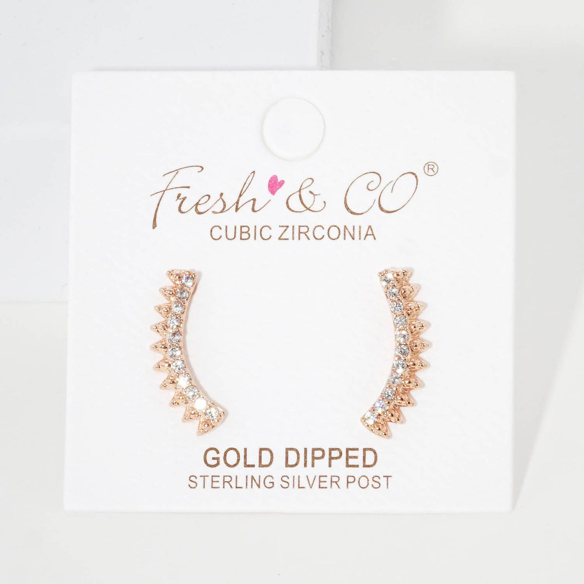 Cubic Zirconia Ear Crawlers