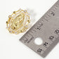 Cubic-Zirconia Virgin-Mary in Oval Frame Brooch