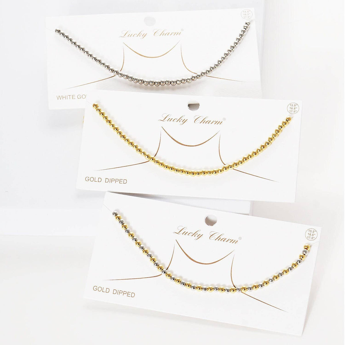 Gold Plated Multicolor Beaded Necklace