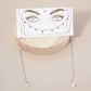 Teardrop Cubic-Zirconia Drop Disc Charms Face-Chain