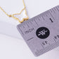 White Shelled Butterfly Pendant Necklace