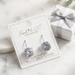Round Cubic Zirconia Drop Earrings – Solitaire CZ on Lever