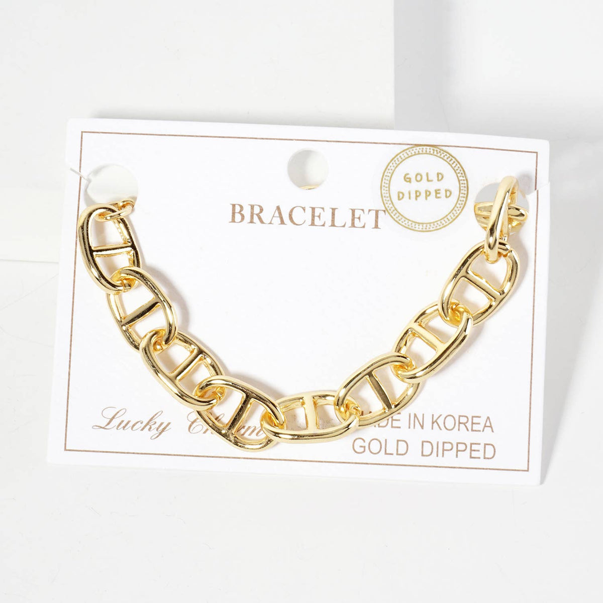 Gold-Tone Mariner Link Chain Bracelet