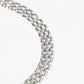 18K Gold Dipped Triple Layer Brick Link Anklet