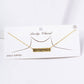Gold Mama Engraved Bar Necklace