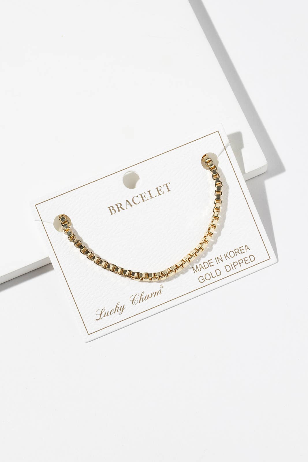 Minimalist Venetian Box Chain Bracelet