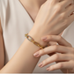 Two-Tone U-Link & Rope Chain Bracelet