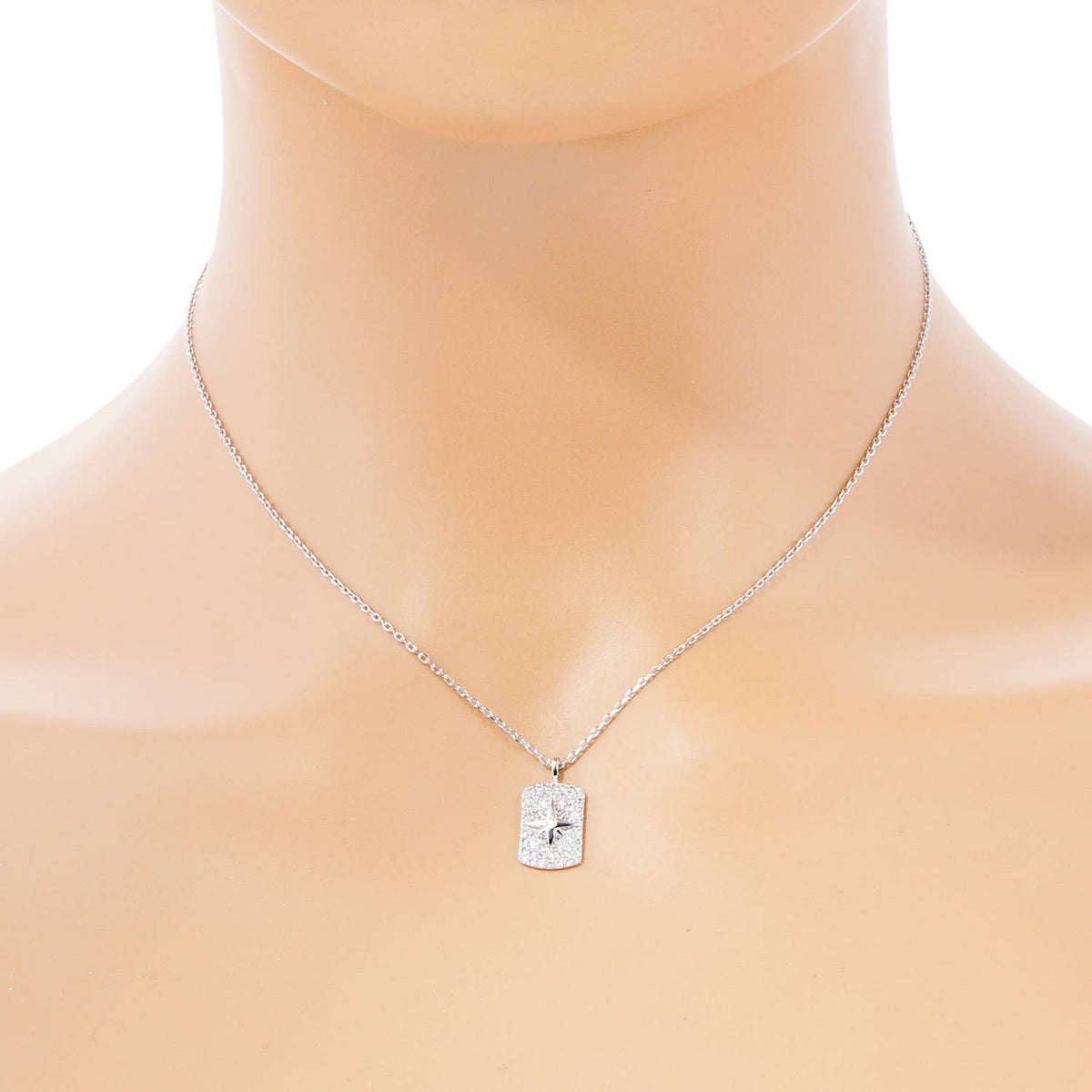 Gold Plated Pave Star Necklace