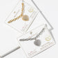 Pearl Heart Charm Bracelet with Magnetic Clasp