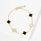Elegant Clover Charm Chain Bracelet