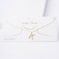 Gold Plated Pearl Initial Necklace
