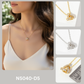 Crystal Interlocking Knot Pendant Necklace