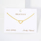 Polished Brass 10mm Cutout Heart  Chain Bracelet