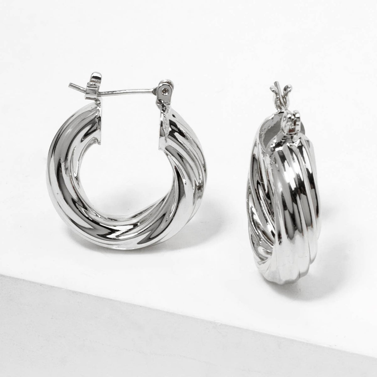 Twisted Hoop Earrings