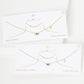 Gold Blue Evil Eye w/ Cross Necklace