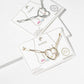 Gold & Silver Dipped Heart Charm Anklet with CZ Accents