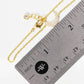 Dainty Pave Crescent Moon Chain Bracelet
