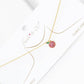 Cubic Zirconia Apple Charm Necklace