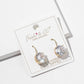 Round Cubic Zirconia Drop Earrings – Solitaire CZ on Lever
