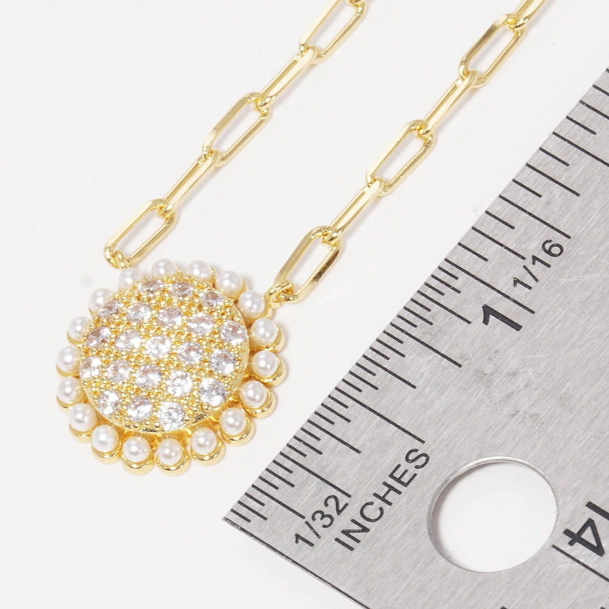 Freshwater Pearl Outline Necklace