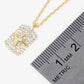 Gold Plated Pave Star Necklace