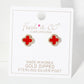 Pave-Set Cubic-Zirconia 11mm Quatrefoil Stud Earrings