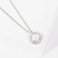 Vintage-Inspired Pearl Sunburst Halo Pendant Necklace