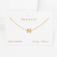 Gold Plated Initial Letter Bracelet