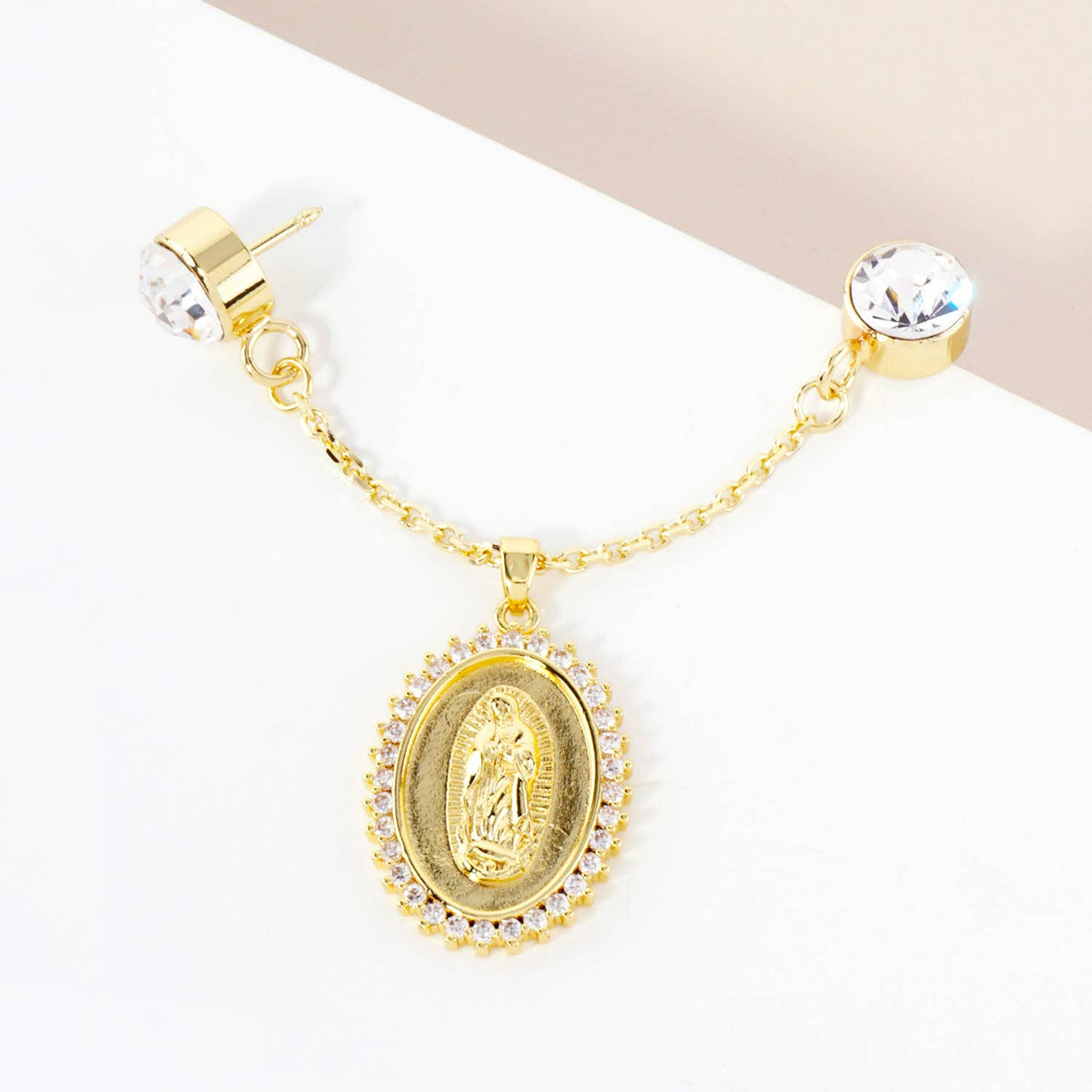 Virgin Mary Cap & Pin Chain