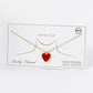 Dainty Gold-Dipped Heart Charm Necklace