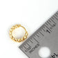 Gold Plated Braided Huggie Earrings