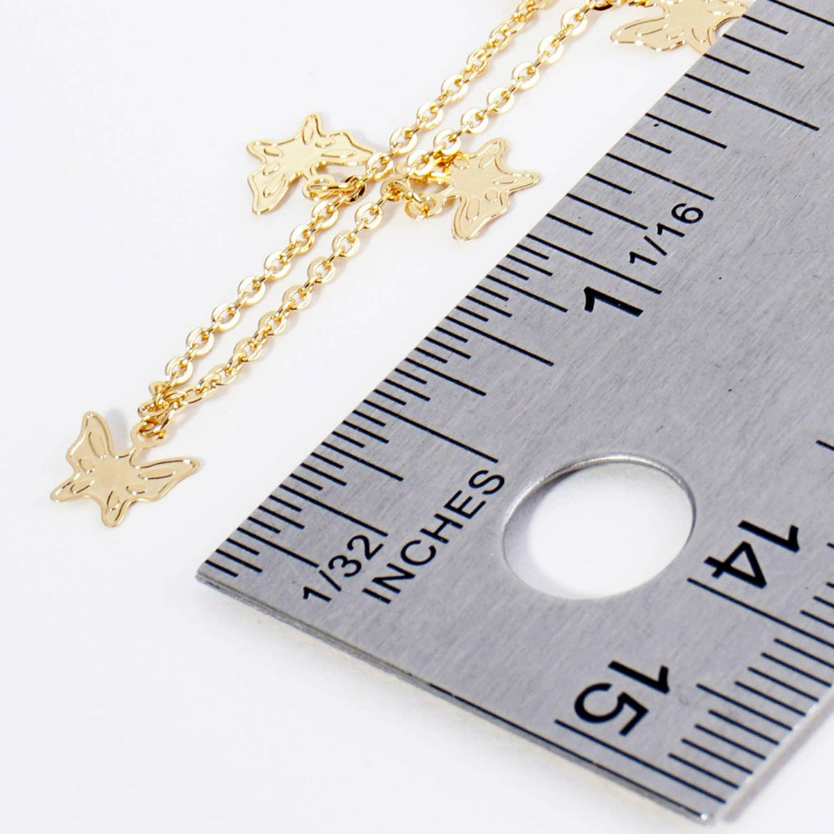 Dainty Butterfly Charm Anklet