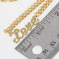 Gold Plated Cuban Link LOVE Necklace