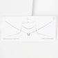 Gold Plated Round Brilliant Cut Necklace