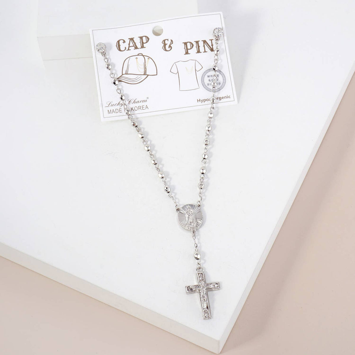 Cap & Pin Rosary Chain Accessory